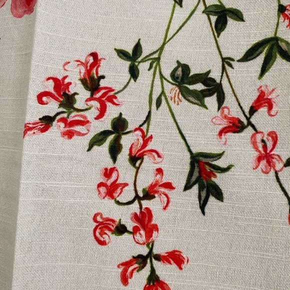 NWT Anthropologie Nathalie Lete Helena Tiger Lioness Floral Mint Kitchen Towel - Picture 7 of 7